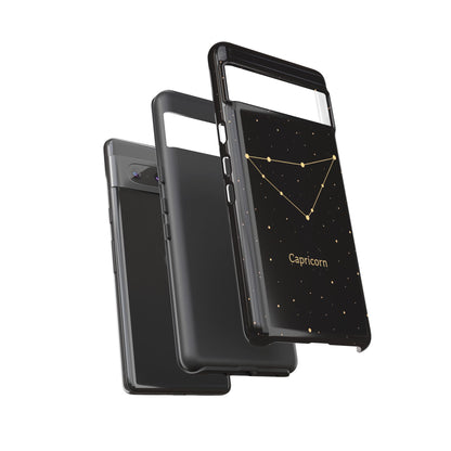 Capricorn Zodiac Constellation Phone Case – Luxe Gold Celestial Cover