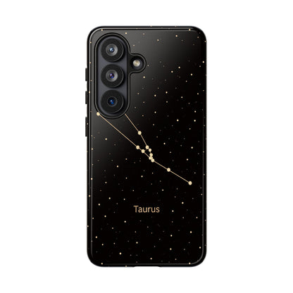 Taurus Zodiac Constellation Phone Case – Luxe Gold Celestial Cover