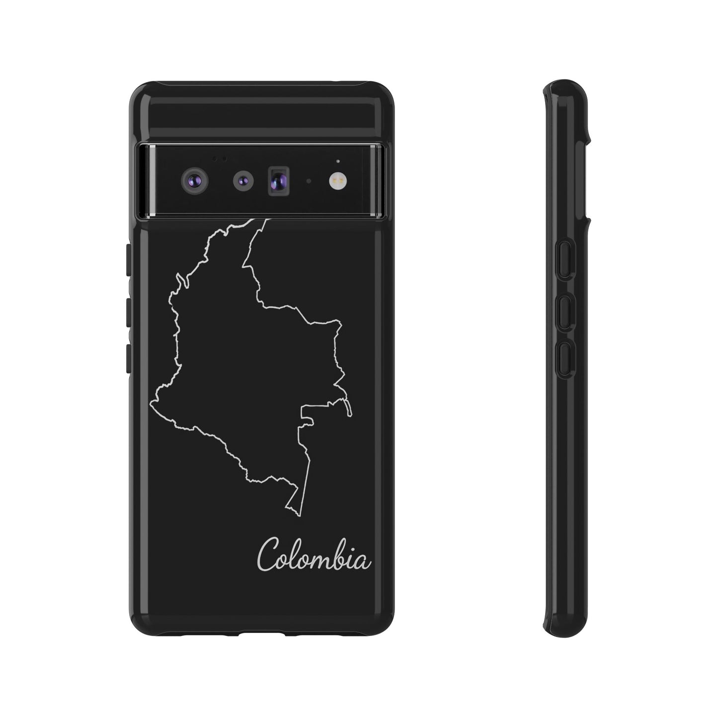 Colombia Outline Phone Case – Minimal Country Map Tough Case (iPhone, Samsung, Pixel)