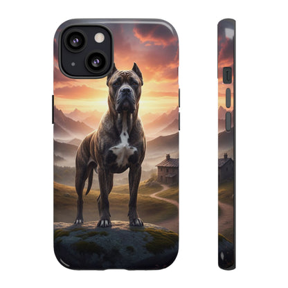 Cane Corso Phone Case – Guard Dog Sunset Tough Case (iPhone, Samsung, Pixel) | Dog Lover Gift