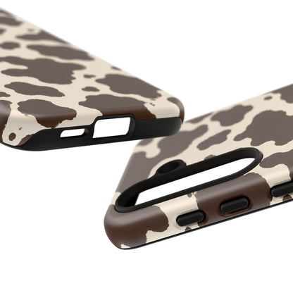 Western Cow Print Tough Phone Case for iPhone Samsung Galaxy Pixel