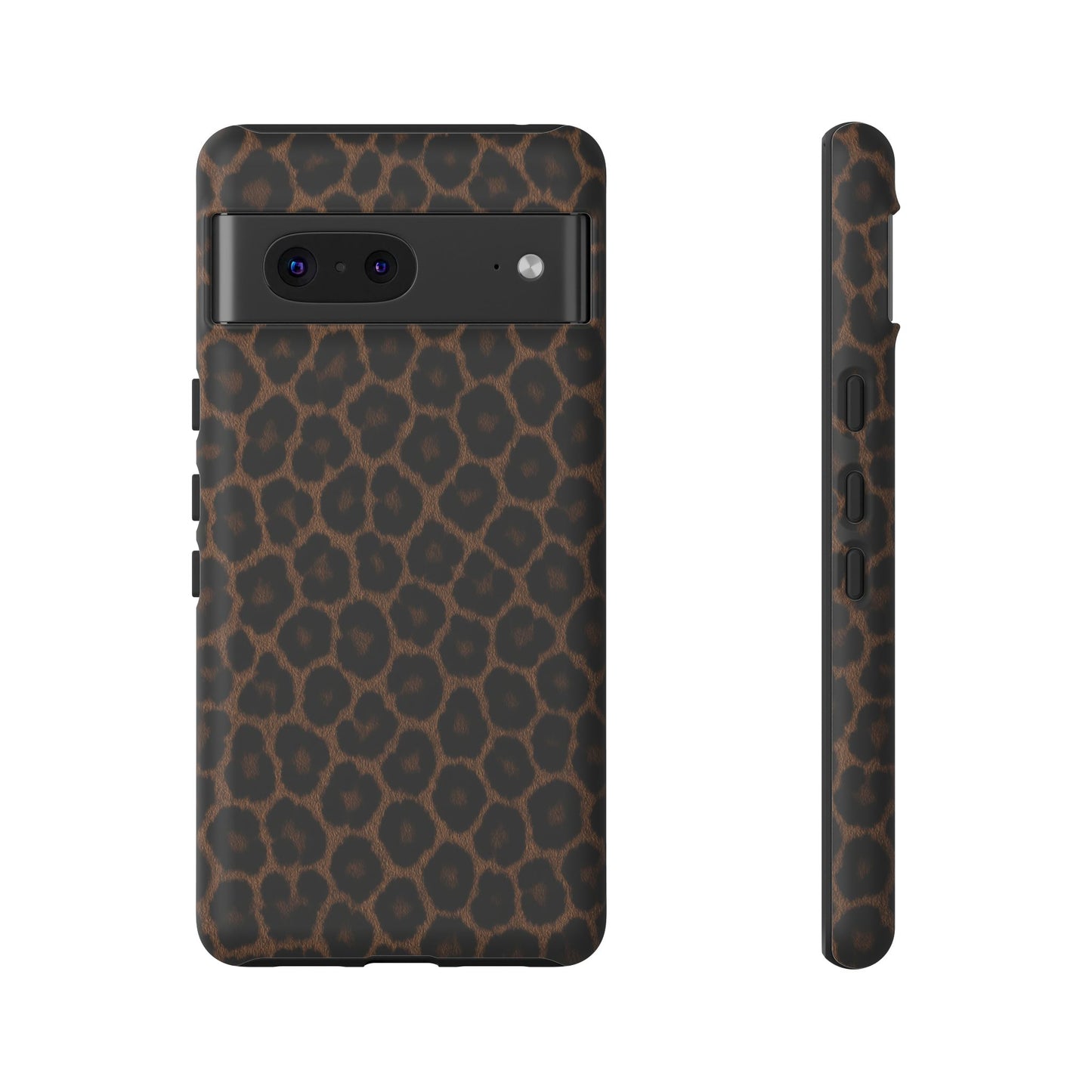 Brown Leopard Print Phone Case | Classic Animal Print Aesthetic Tough Protective Case