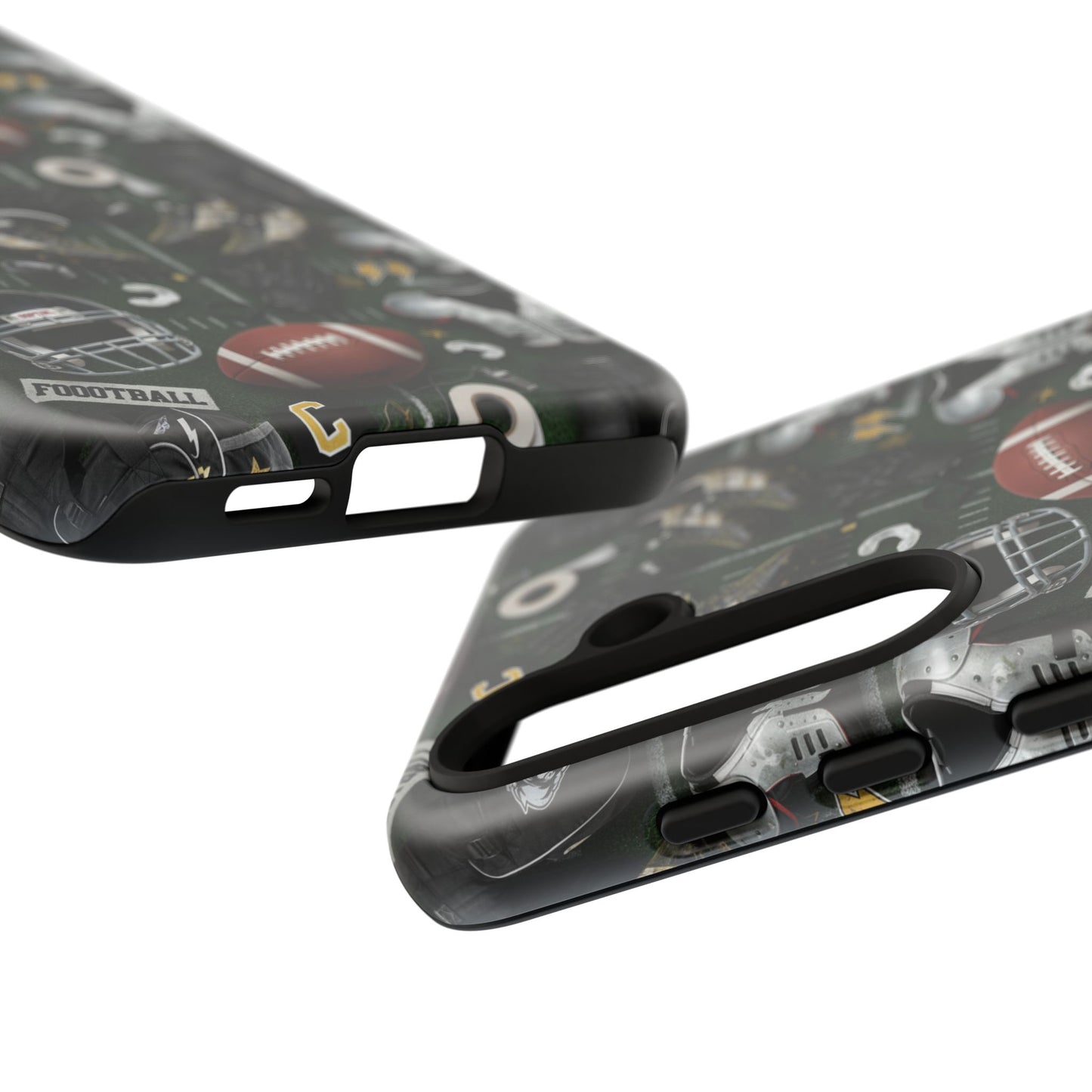 Football Pattern Phone Case – Sports Fan Tough Protective Game Day Case