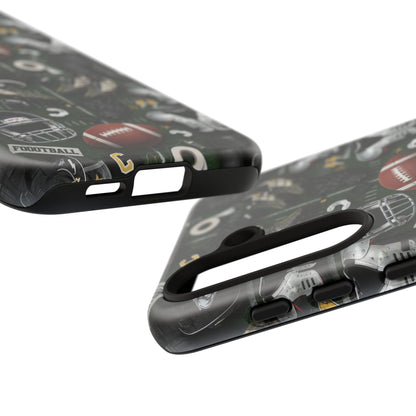 Football Pattern Phone Case – Sports Fan Tough Protective Game Day Case