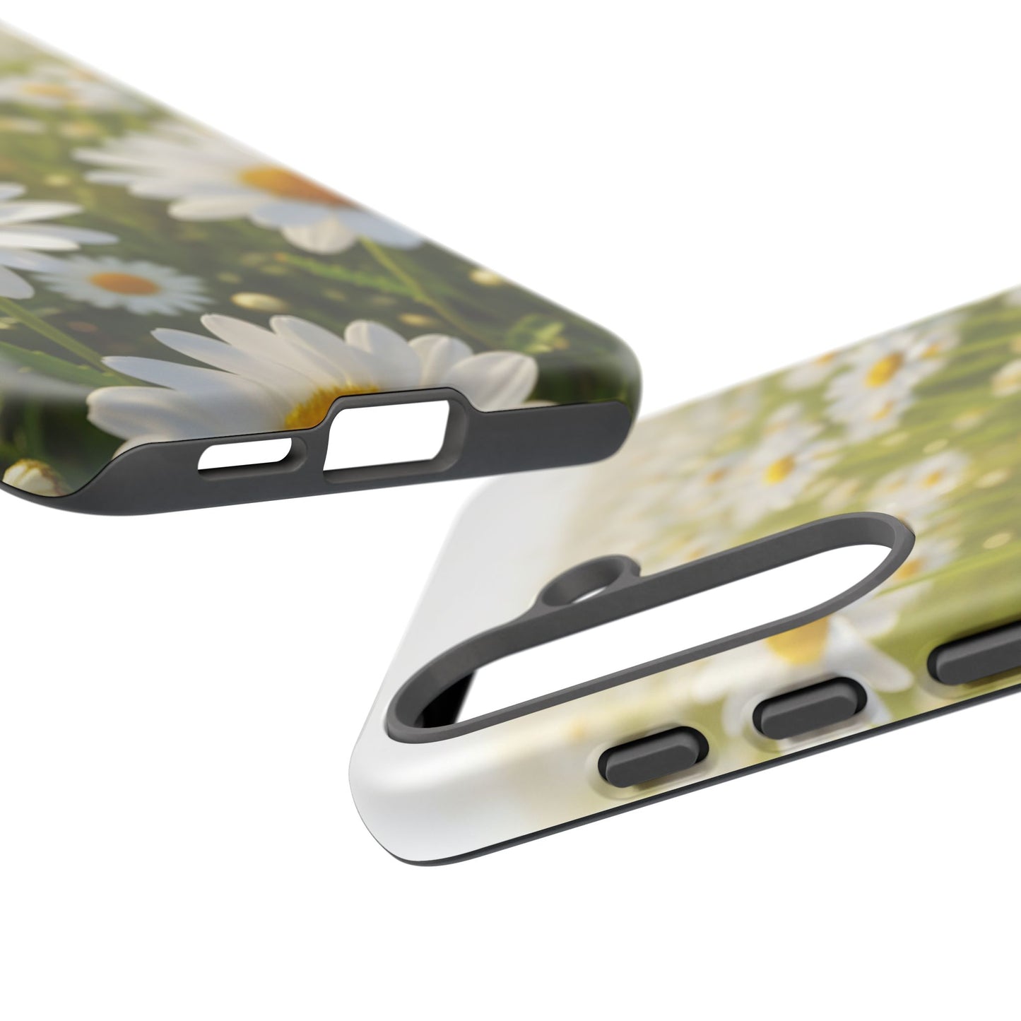 Daisy Phone Case – Floral Spring Field Tough Protective Case (iPhone, Samsung, Pixel)