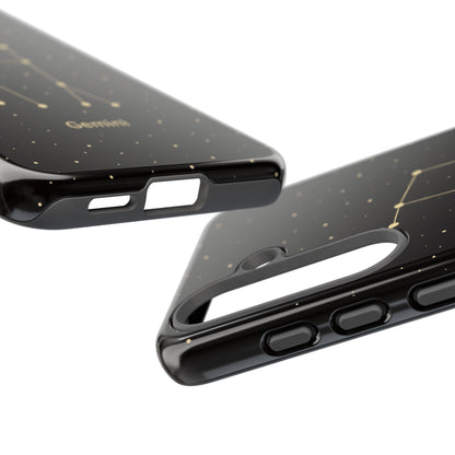 Gemini Zodiac Constellation Phone Case – Luxe Gold Celestial Cover