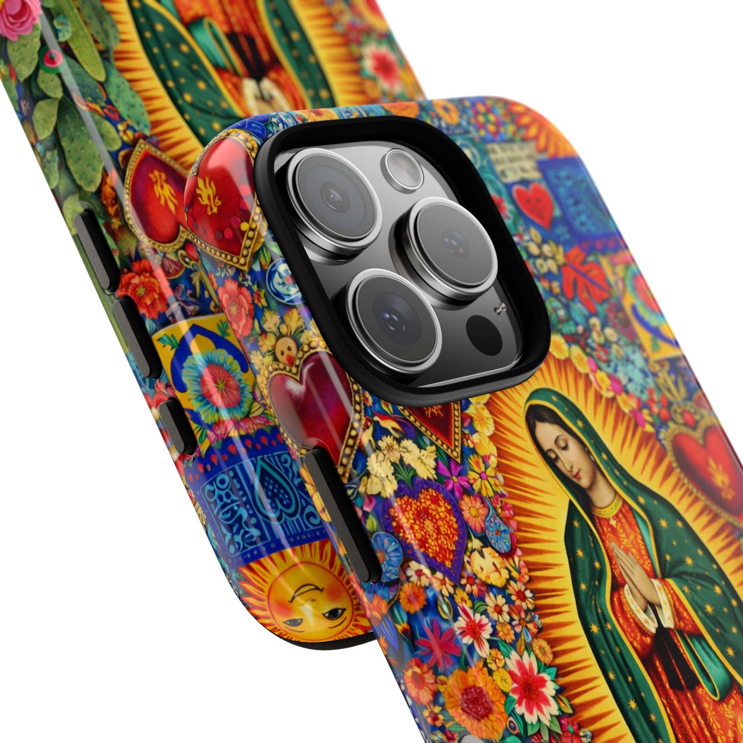Virgin Mary Guadalupe Phone Case Mexican Folk Art Tough Cover iPhone Samsung