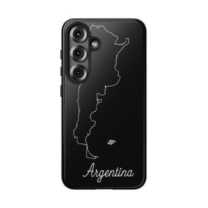 Argentina Outline Phone Case – Minimal Country Map Tough Case (iPhone, Samsung, Pixel)