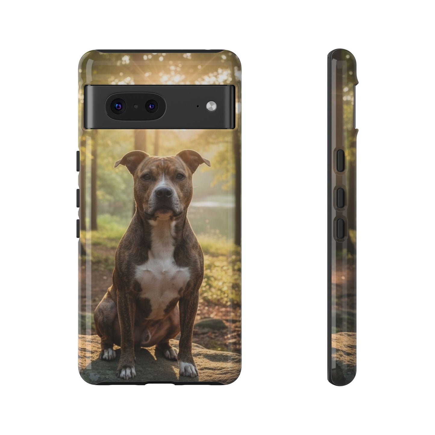 Pit Bull Phone Case – Dog Portrait Tough Case (iPhone, Samsung, Pixel)