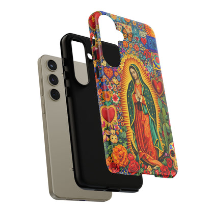 Virgin Mary Guadalupe Phone Case Mexican Folk Art Tough Cover iPhone Samsung