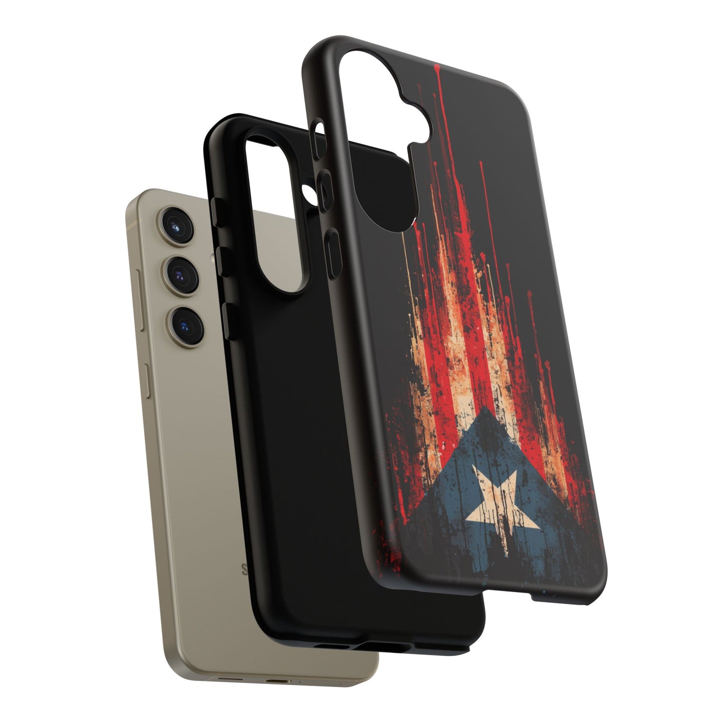 Puerto Rico Flag Phone Case | Distressed Puerto Rican Flag Tough Case | Boricua Pride Protective iPhone Samsung Cover