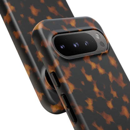 Tortoiseshell Pattern Tough Phone Case | Classic Leopard-Style Protective Cover