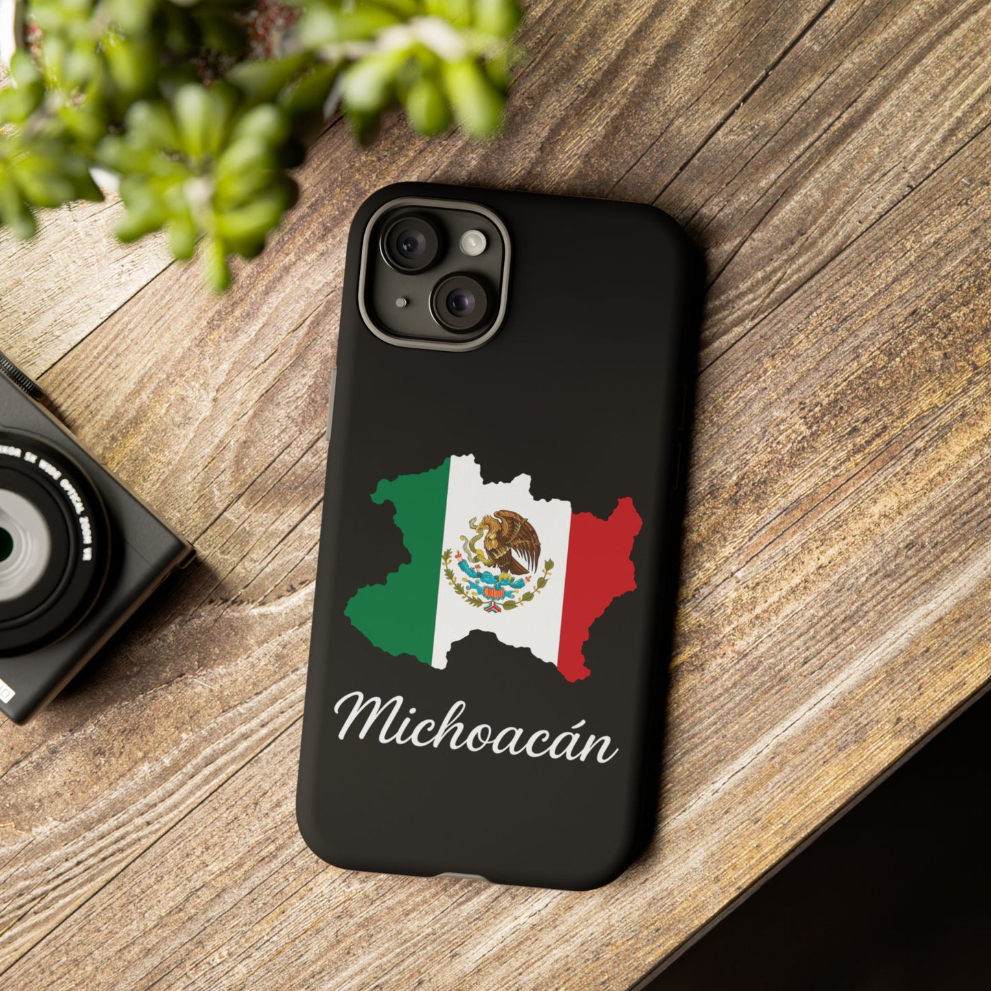 Michoacán Mexico Flag Map Phone Case | Mexican American Pride Tough Case for iPhone & Samsung