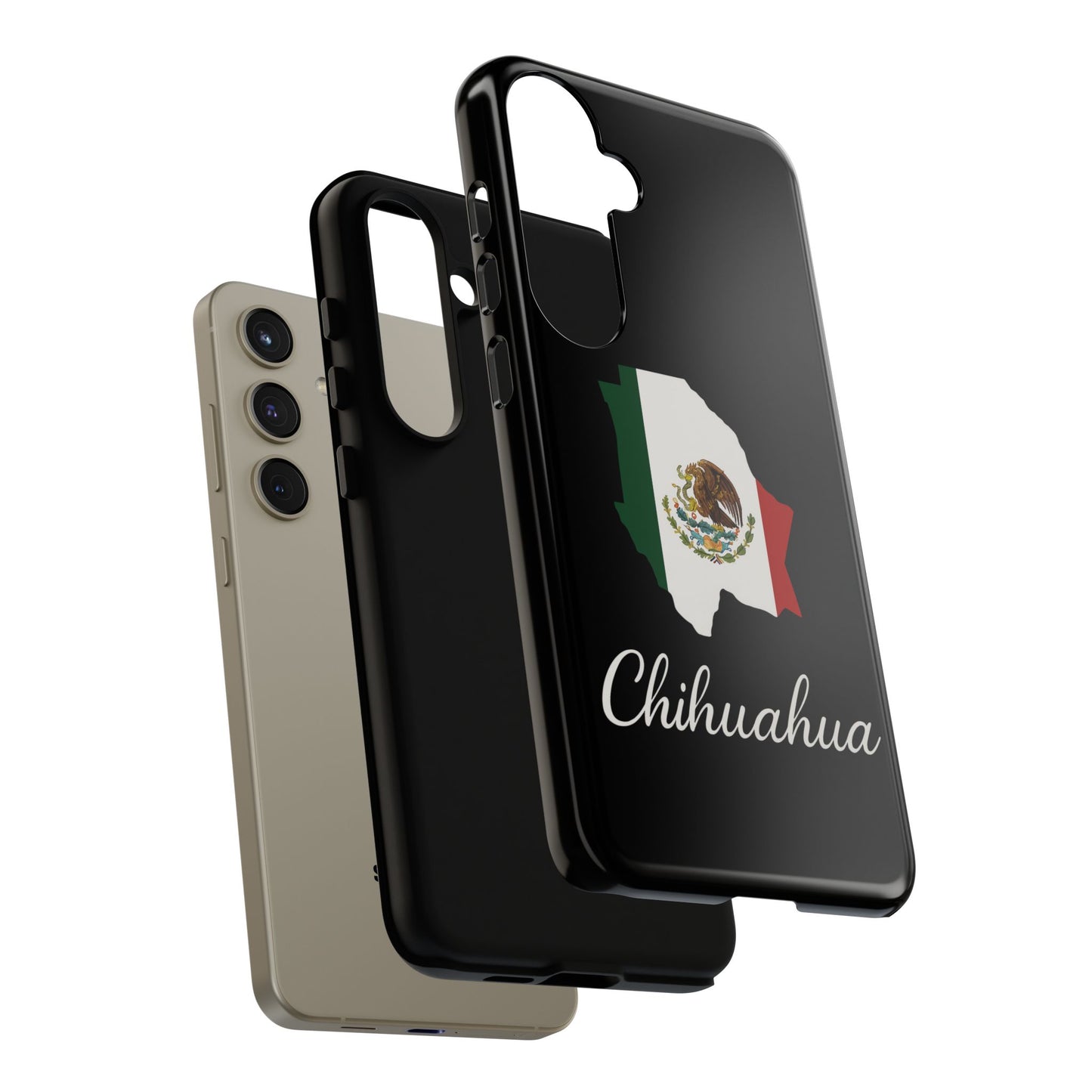 Chihuahua Mexico Flag Map Phone Case | Mexican American Pride Tough Case for iPhone & Samsung