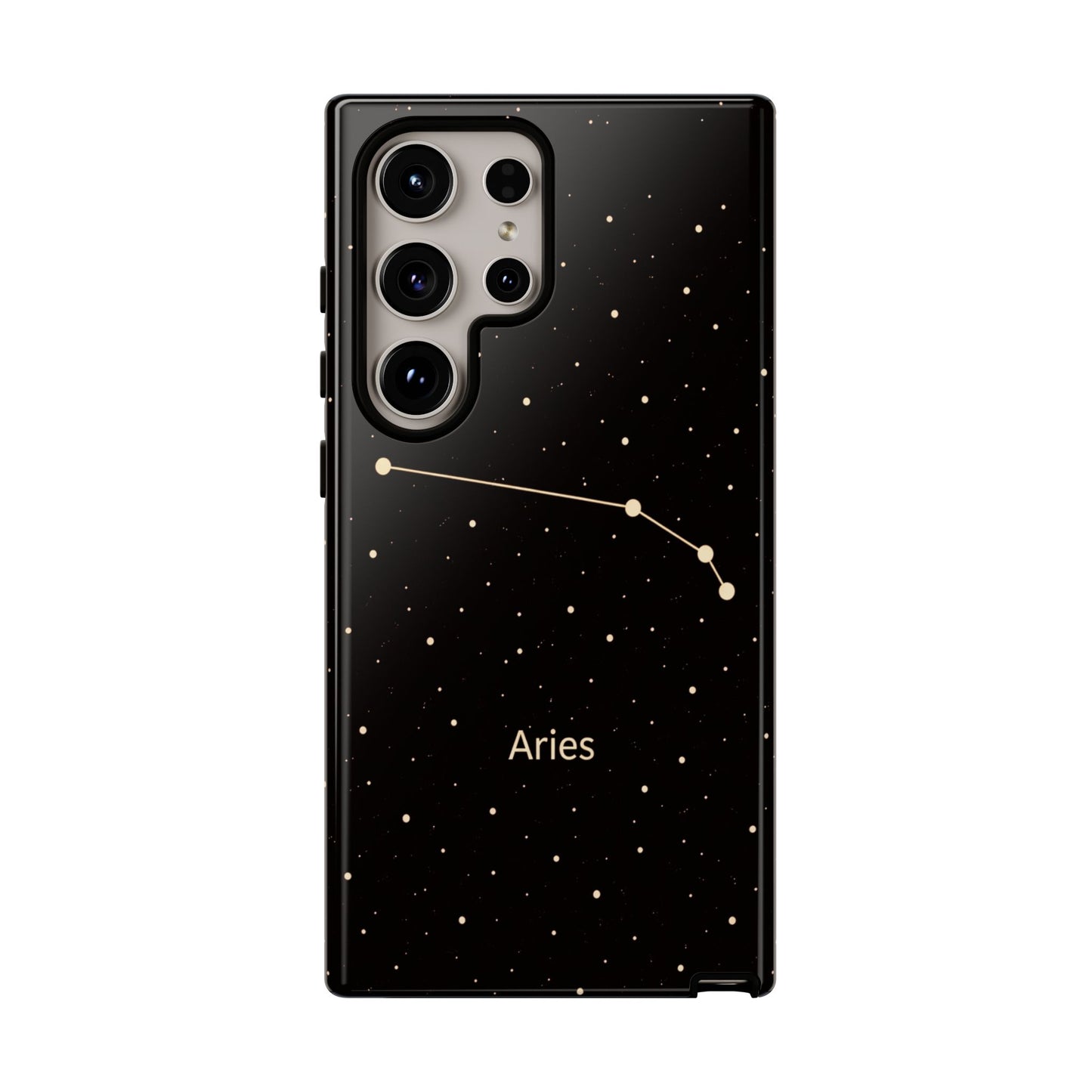 Aries Zodiac Constellation Phone Case – Luxe Gold Celestial Cover