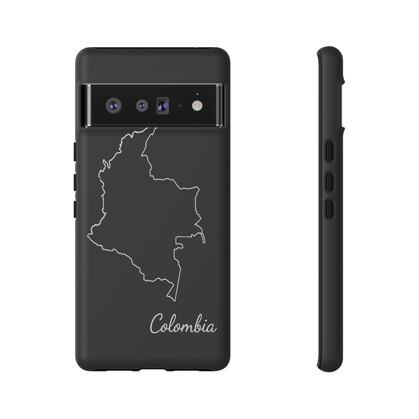 Colombia Outline Phone Case – Minimal Country Map Tough Case (iPhone, Samsung, Pixel)