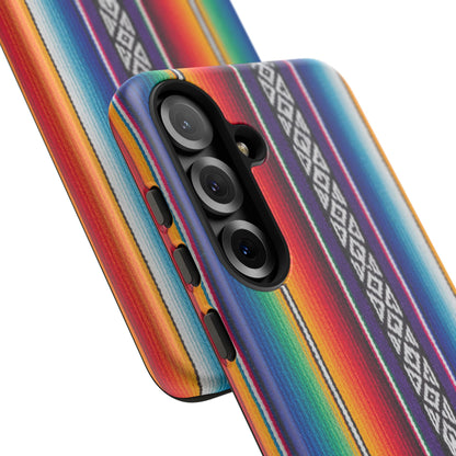 Serape Stripe Phone Case – Colorful Mexican Blanket Pattern Tough Case