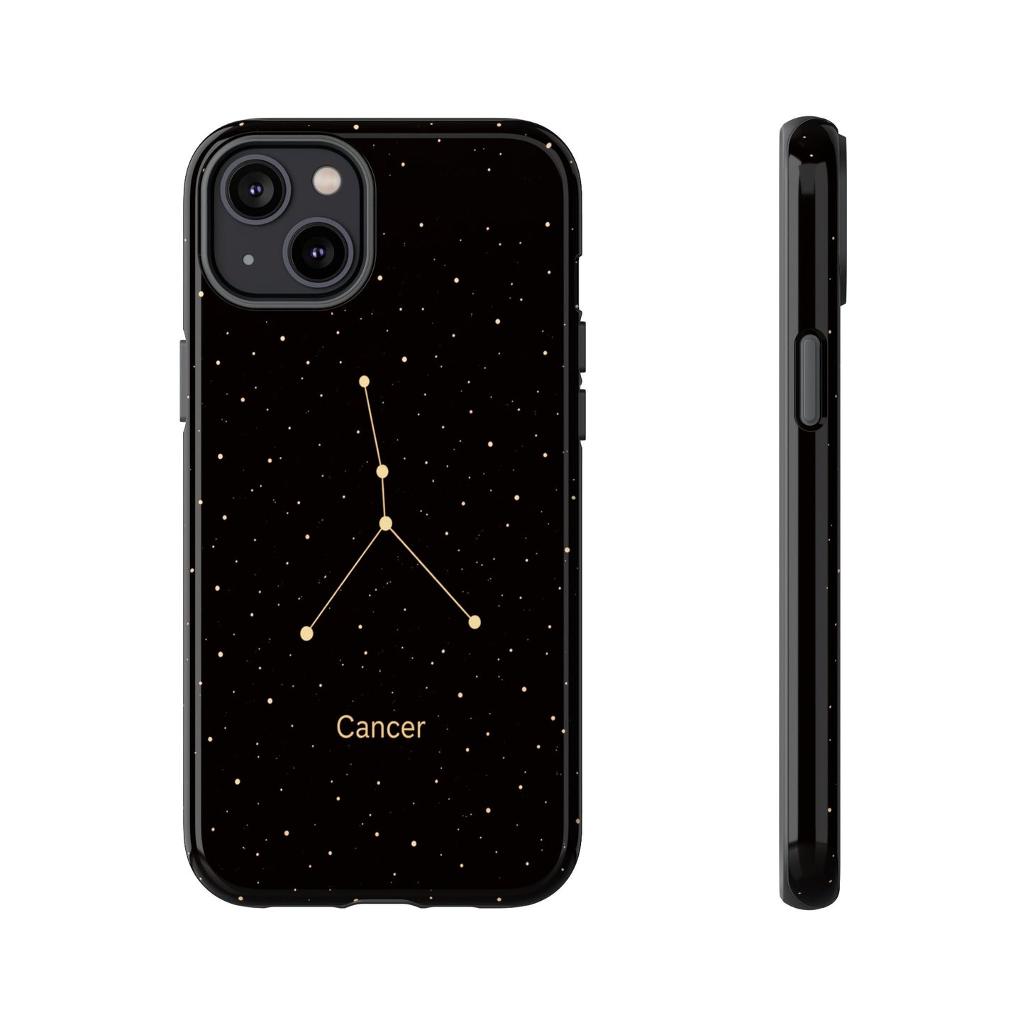 Cancer Zodiac Constellation Phone Case – Luxe Gold Celestial Cover