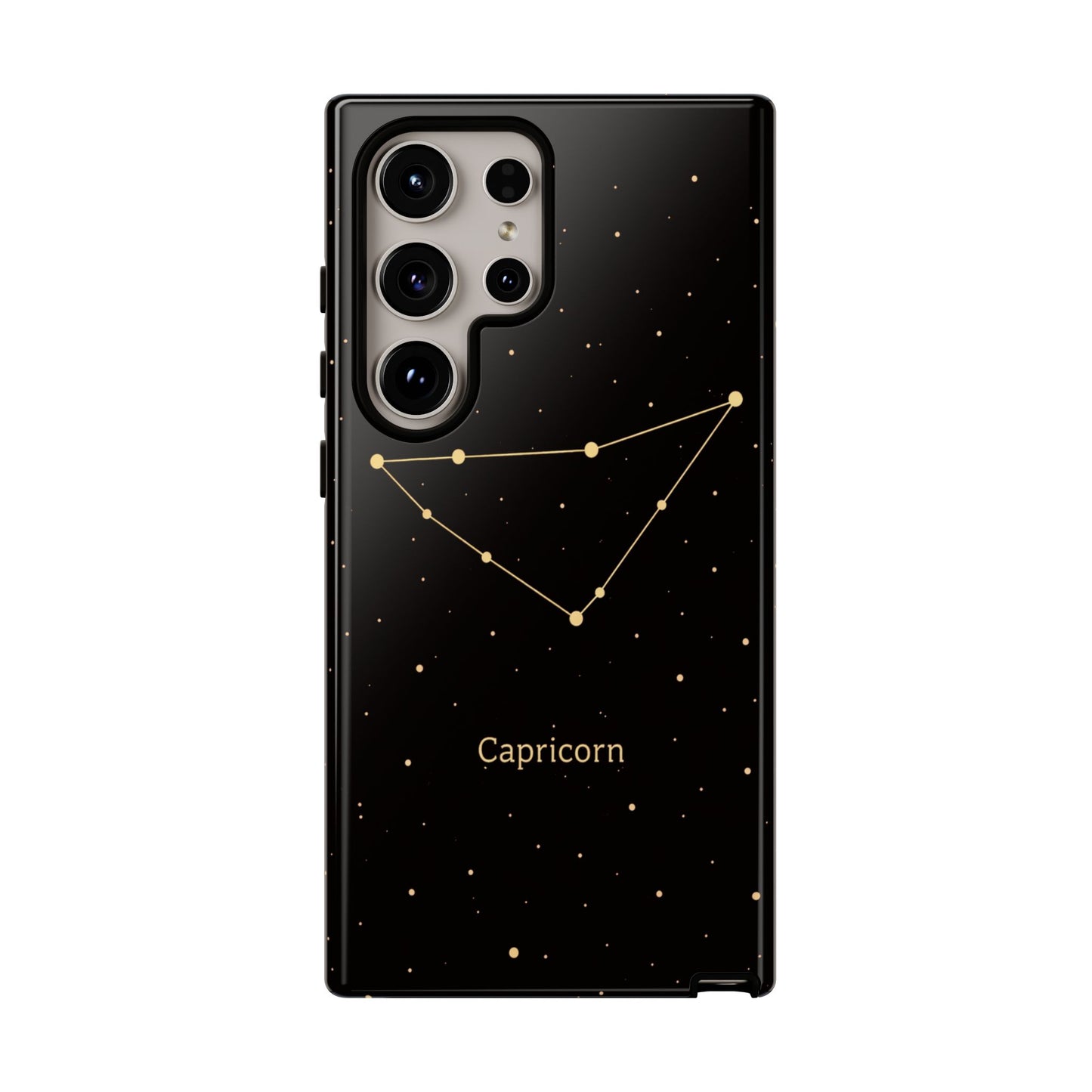 Capricorn Zodiac Constellation Phone Case – Luxe Gold Celestial Cover
