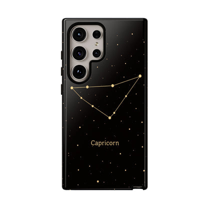 Capricorn Zodiac Constellation Phone Case – Luxe Gold Celestial Cover