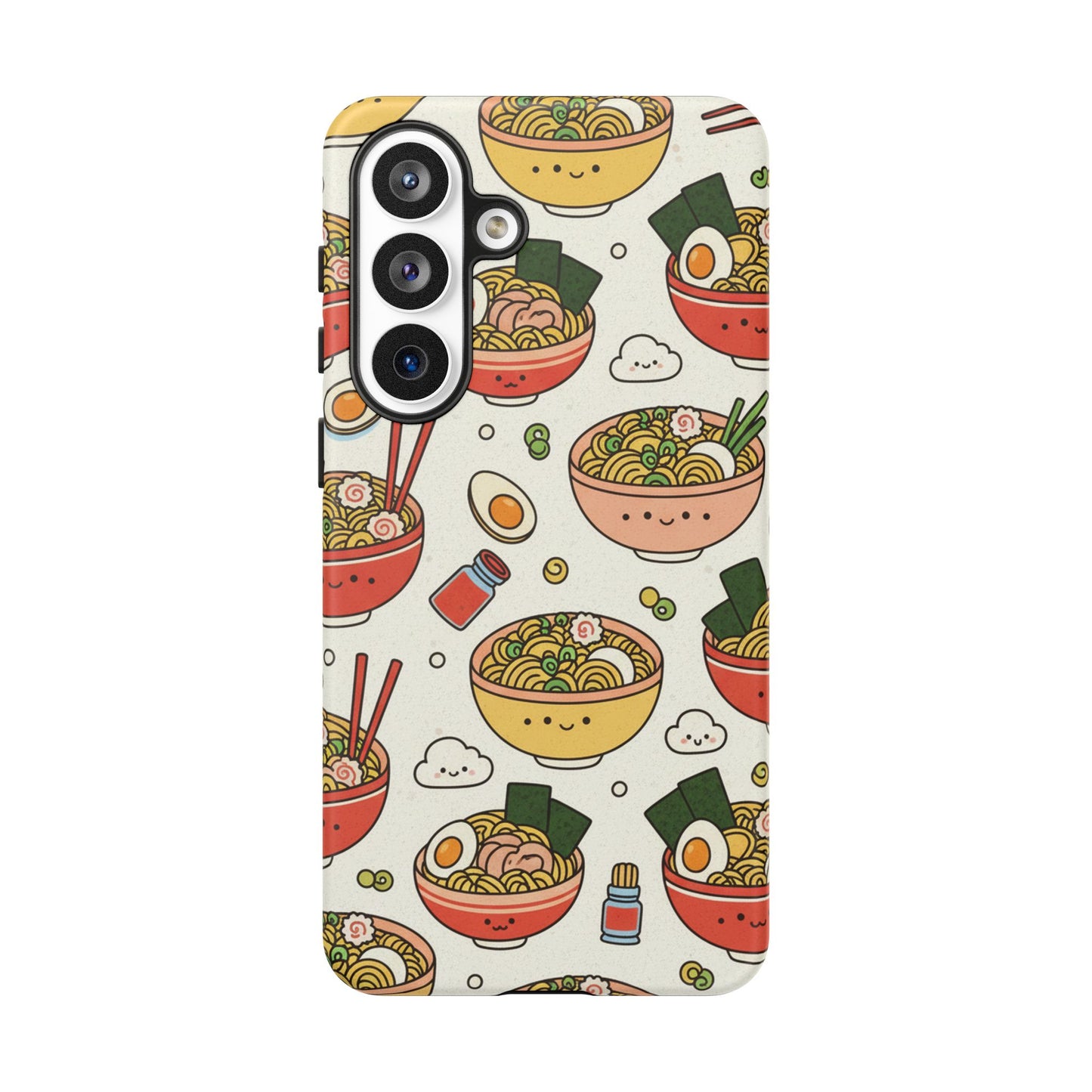 Kawaii Ramen Phone Case – Cute Japanese Food Pattern | Noodle Bowl Aesthetic Case