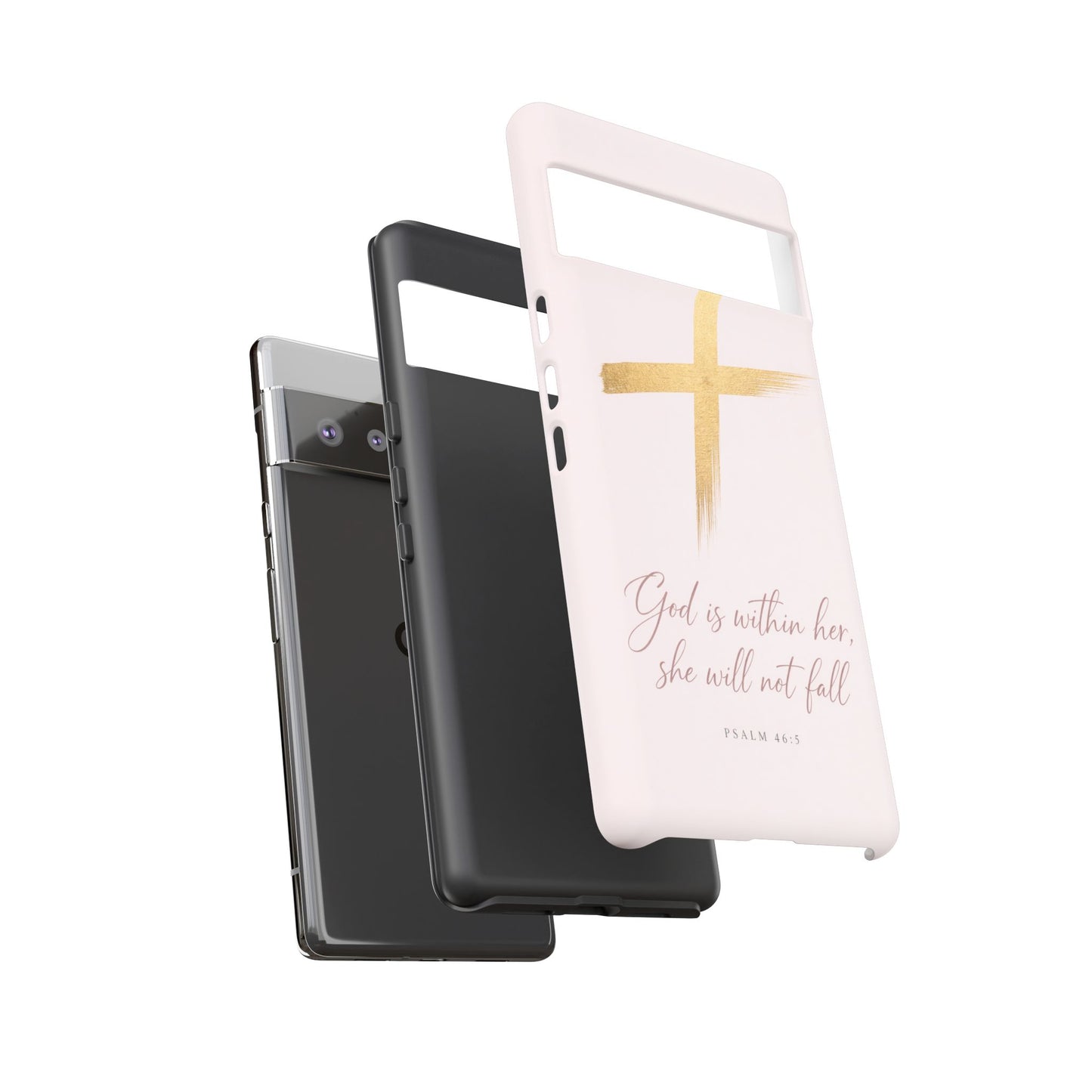 Psalm 46:5 God Is Within Her Christian Cross Phone Case Faith Gift
