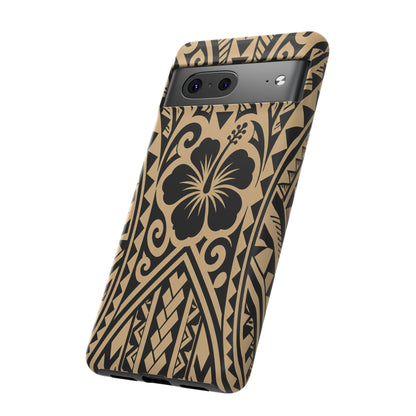 Polynesian Tribal Hawaiin Hibiscus Phone Case for iPhone Samsung Galaxy