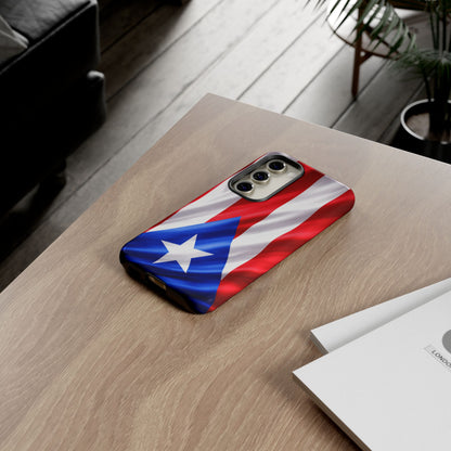 Puerto Rico Flag Phone Case | Boricua Pride Tough Case | Puerto Rican Flag Protective Cover for iPhone & Samsung