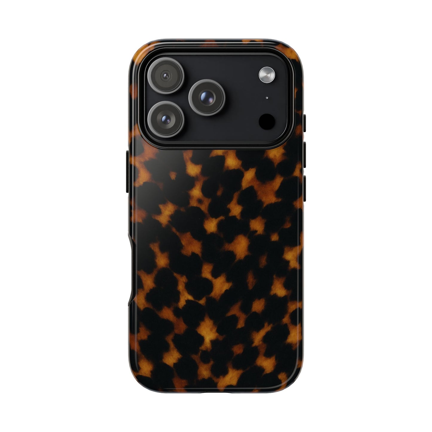 Tortoiseshell Pattern Tough Phone Case | Classic Leopard-Style Protective Cover