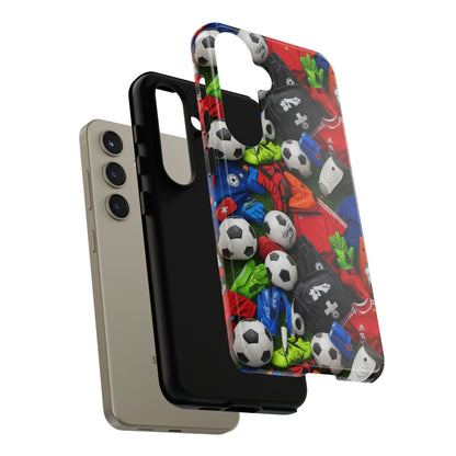 Soccer Ball Pattern Phone Case – Sports Fan Tough Protective Game Day Case