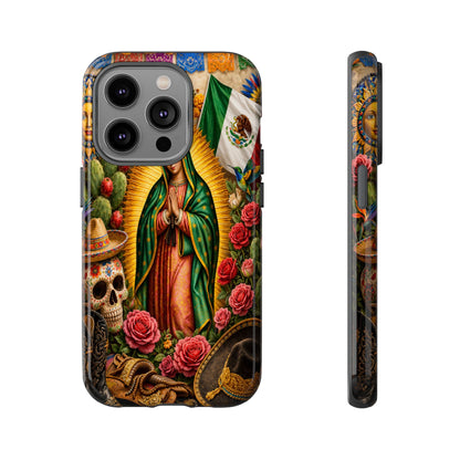 Virgen de Guadalupe Phone Case Mexican Floral iPhone Samsung Pixel Case