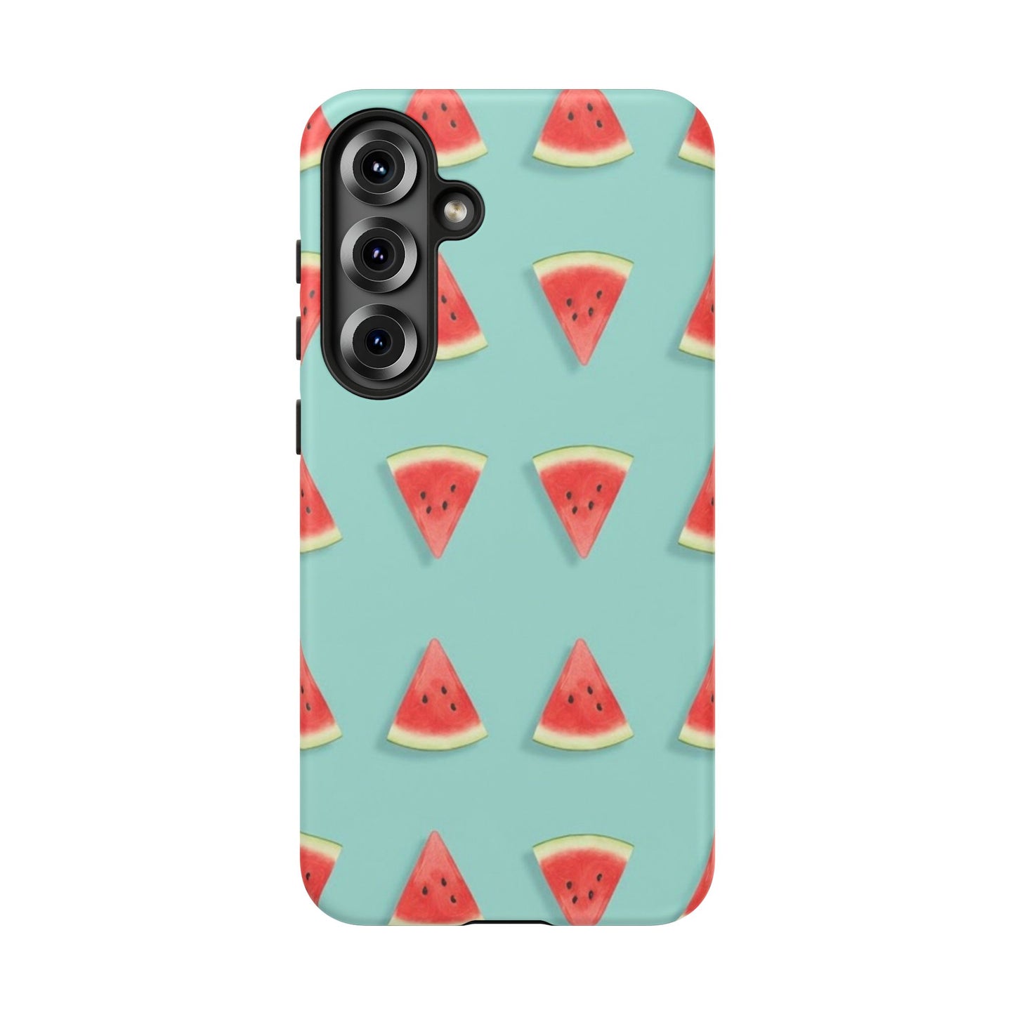 Watermelon Phone Case – Pastel Blue Summer Fruit Tough Case (iPhone, Samsung, Pixel)
