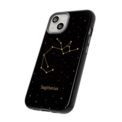 Sagittarius Zodiac Constellation Phone Case – Luxe Gold Celestial Cover