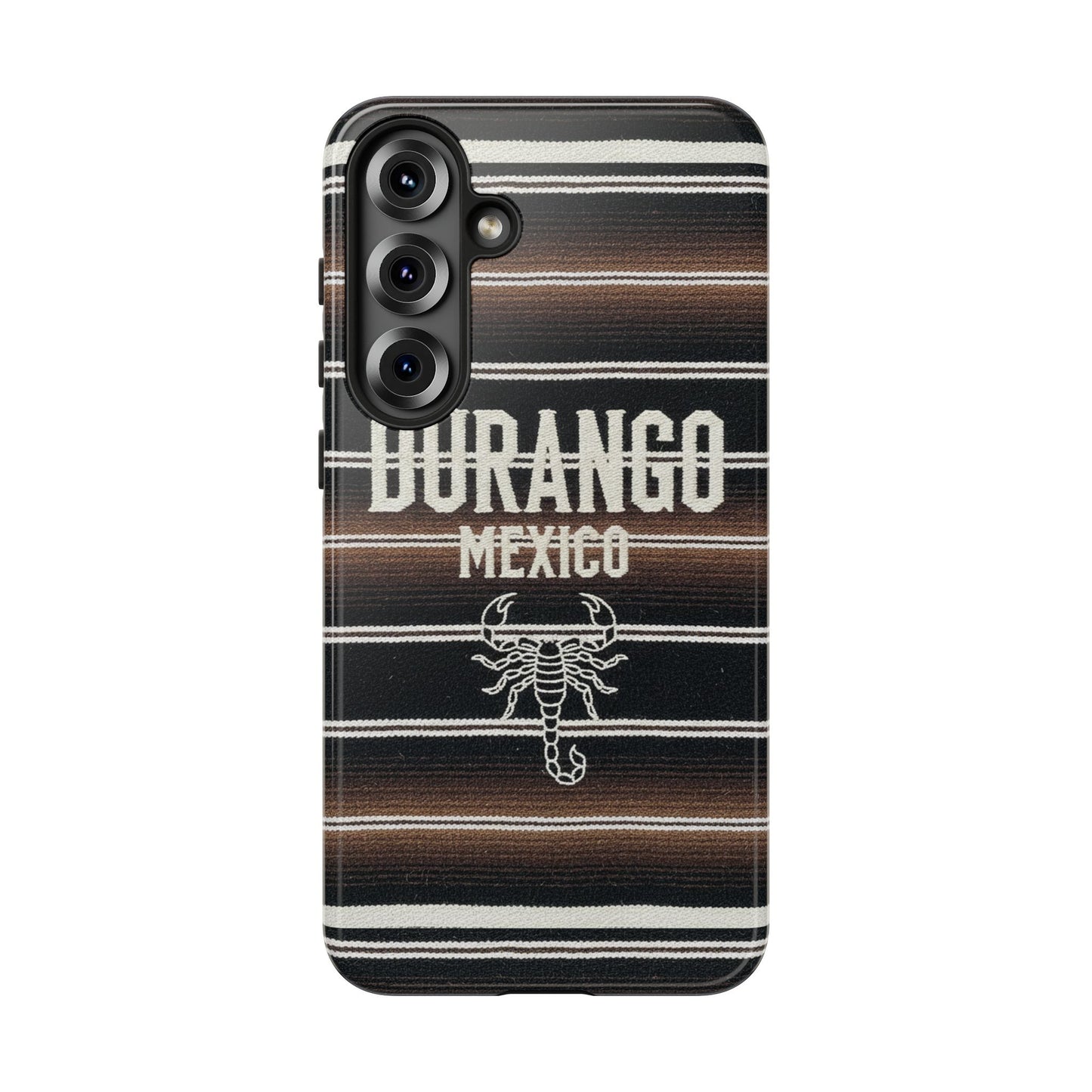 Durango Mexico Phone Case | Serape Scorpion Western Design | Mexican Heritage Tough Case for iPhone & Samsung