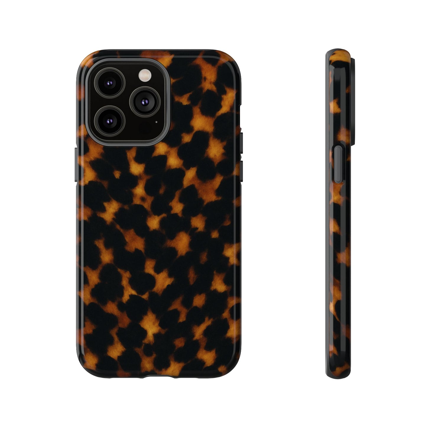 Tortoiseshell Phone Case – Brown Leopard Pattern Luxury Tough Protective Case