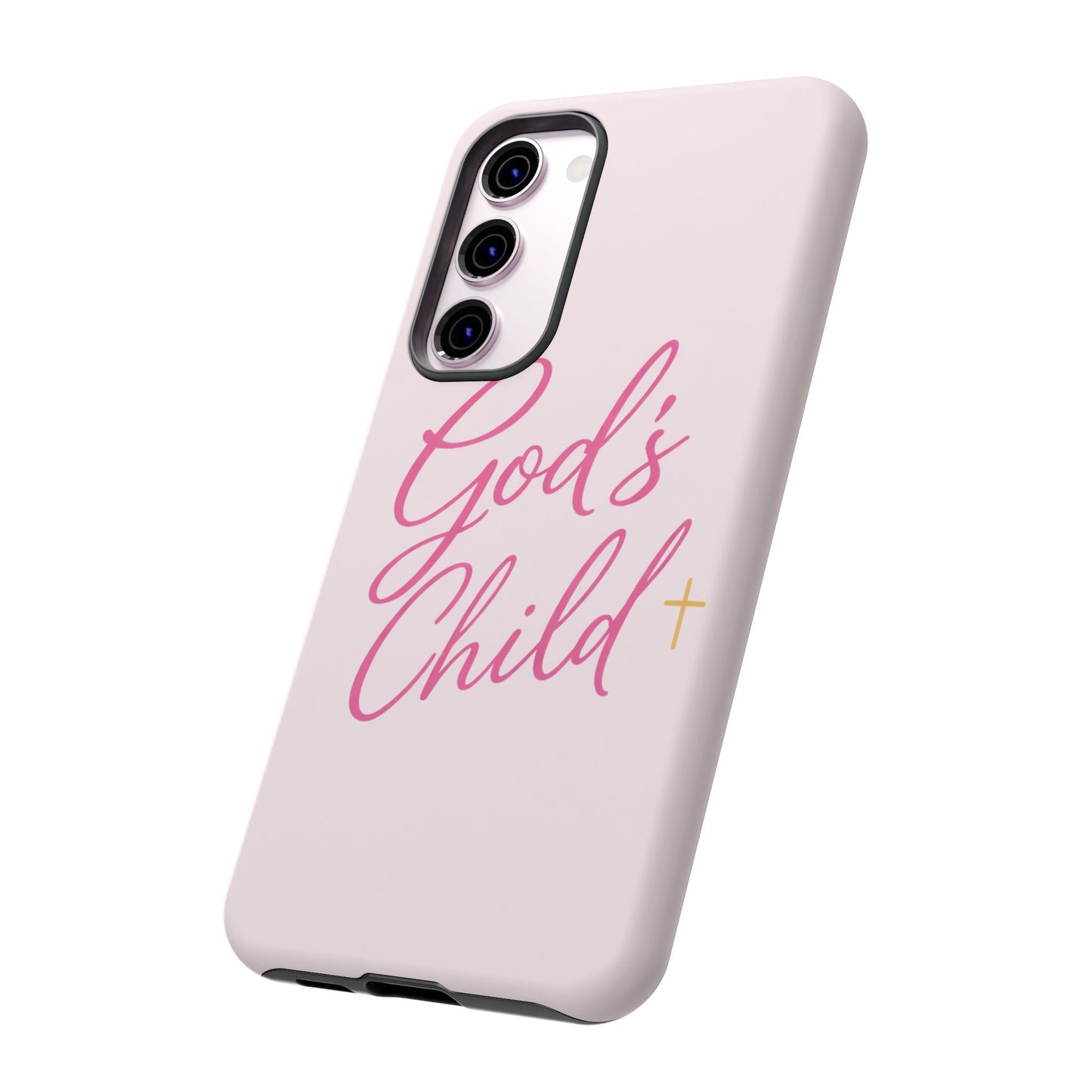 Gods Child Phone Case Christian Pink Aesthetic Tough iPhone Case