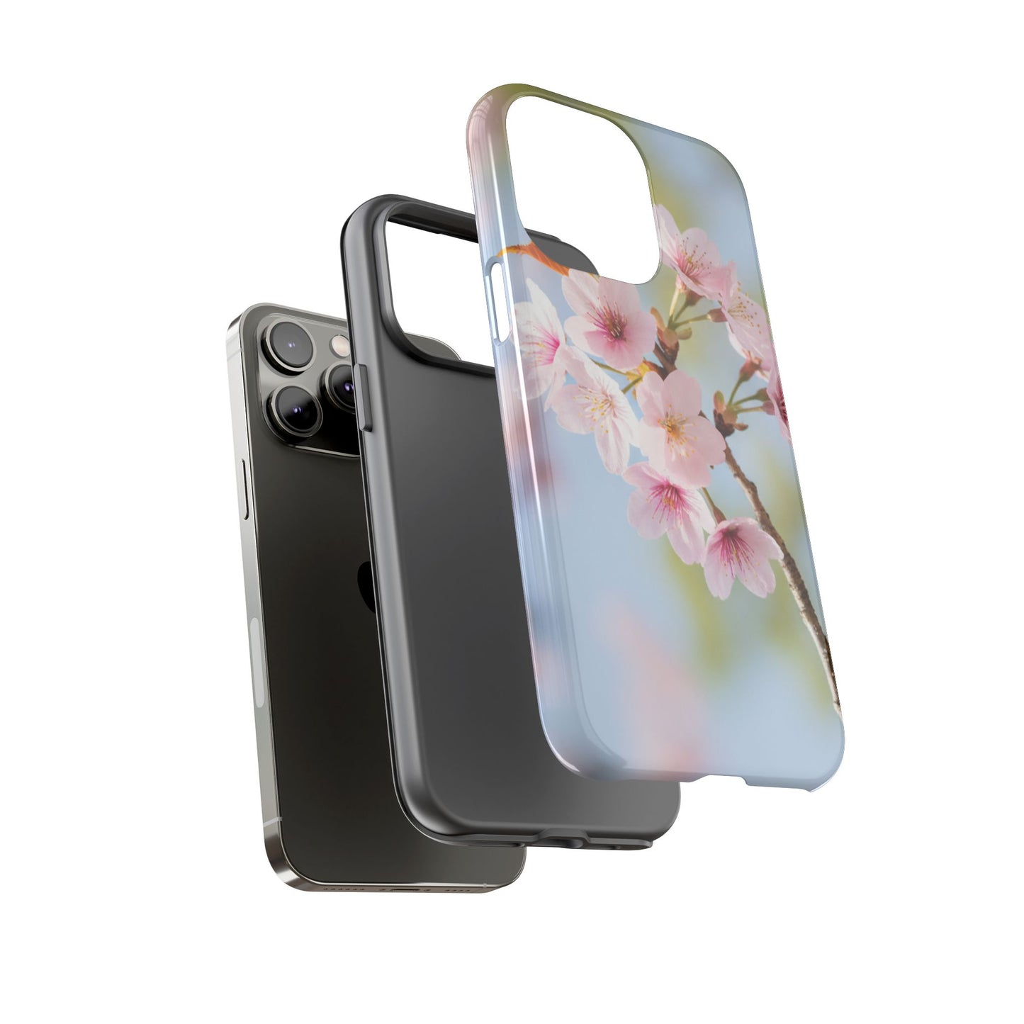 Cherry Blossom Phone Case – Pink Floral Tough Case (iPhone, Samsung Galaxy, Pixel)