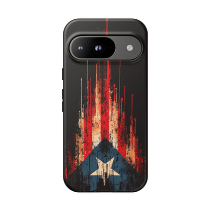 Puerto Rico Flag Phone Case | Distressed Puerto Rican Flag Tough Case | Boricua Pride Protective iPhone Samsung Cover