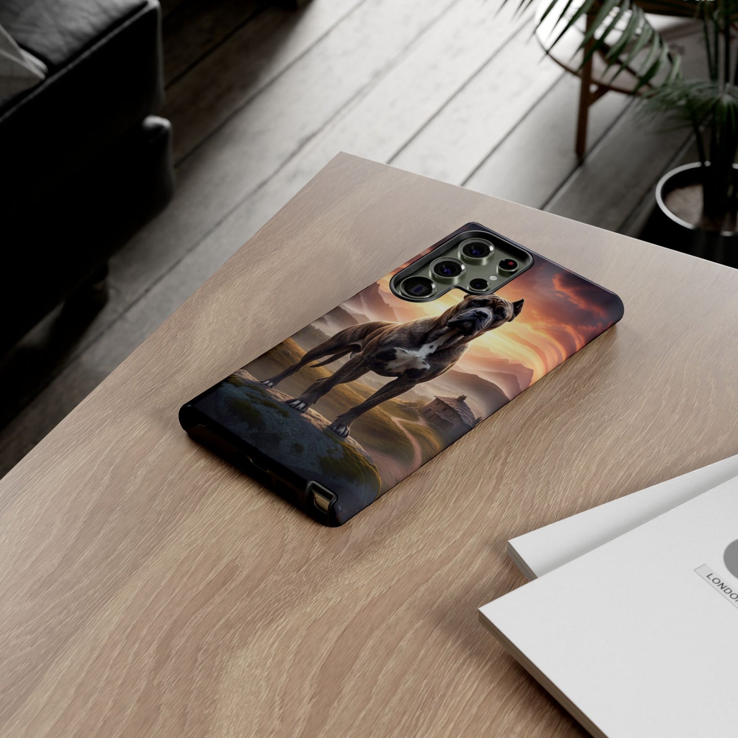 Cane Corso Phone Case – Guard Dog Sunset Tough Case (iPhone, Samsung, Pixel) | Dog Lover Gift