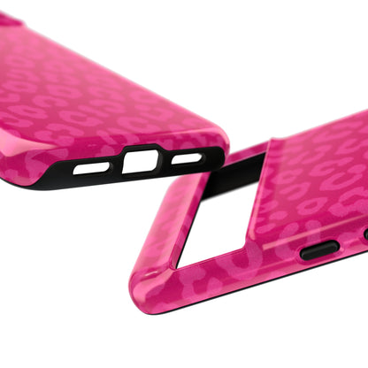 Hot Pink Leopard Print Phone Case – Bold Coquette Leopard Tough Case