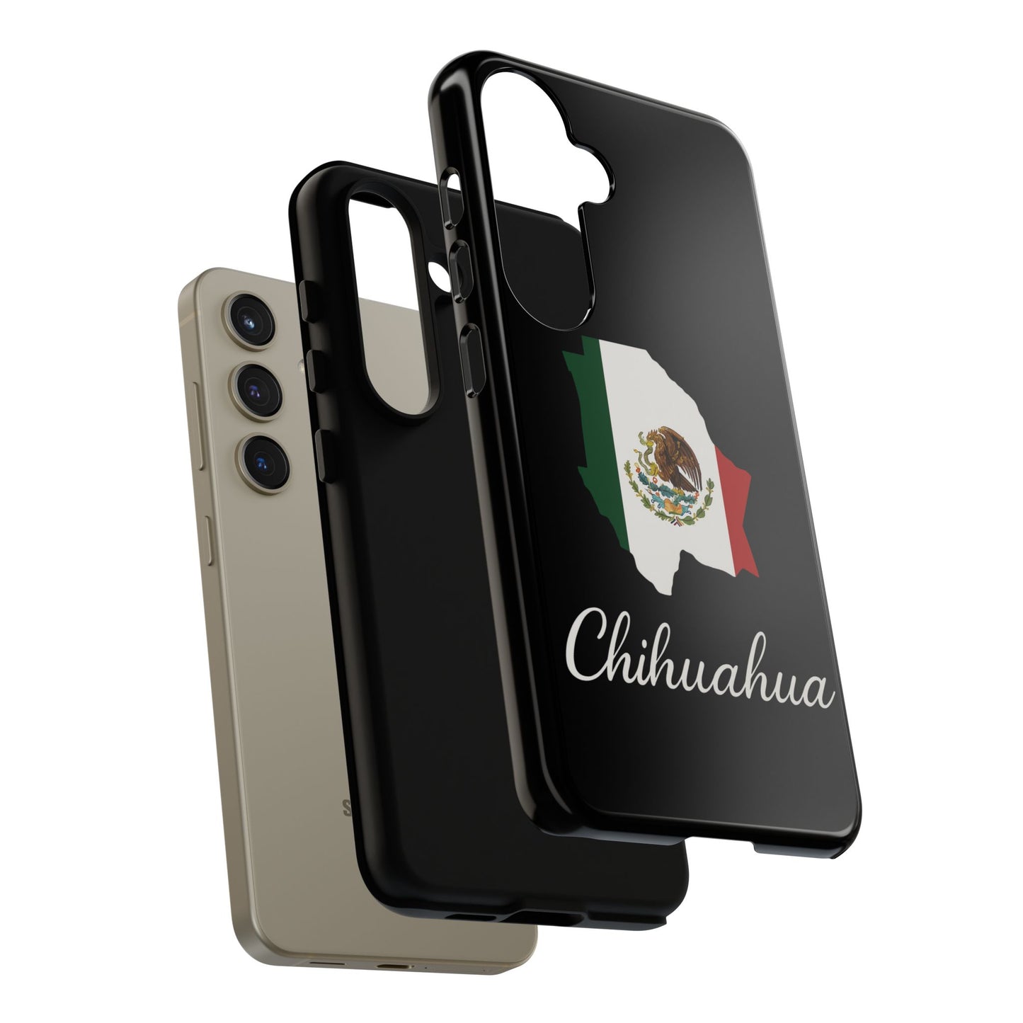 Chihuahua Mexico Flag Map Phone Case | Mexican American Pride Tough Case for iPhone & Samsung