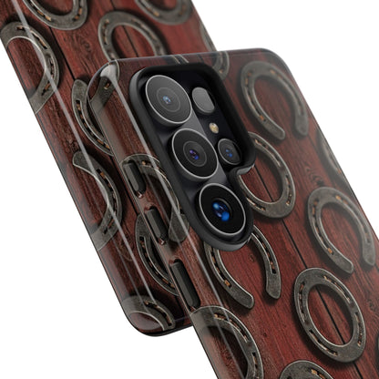 Rustic Horseshoe Western Phone Case – Cowboy Country Ranch Tough Case
