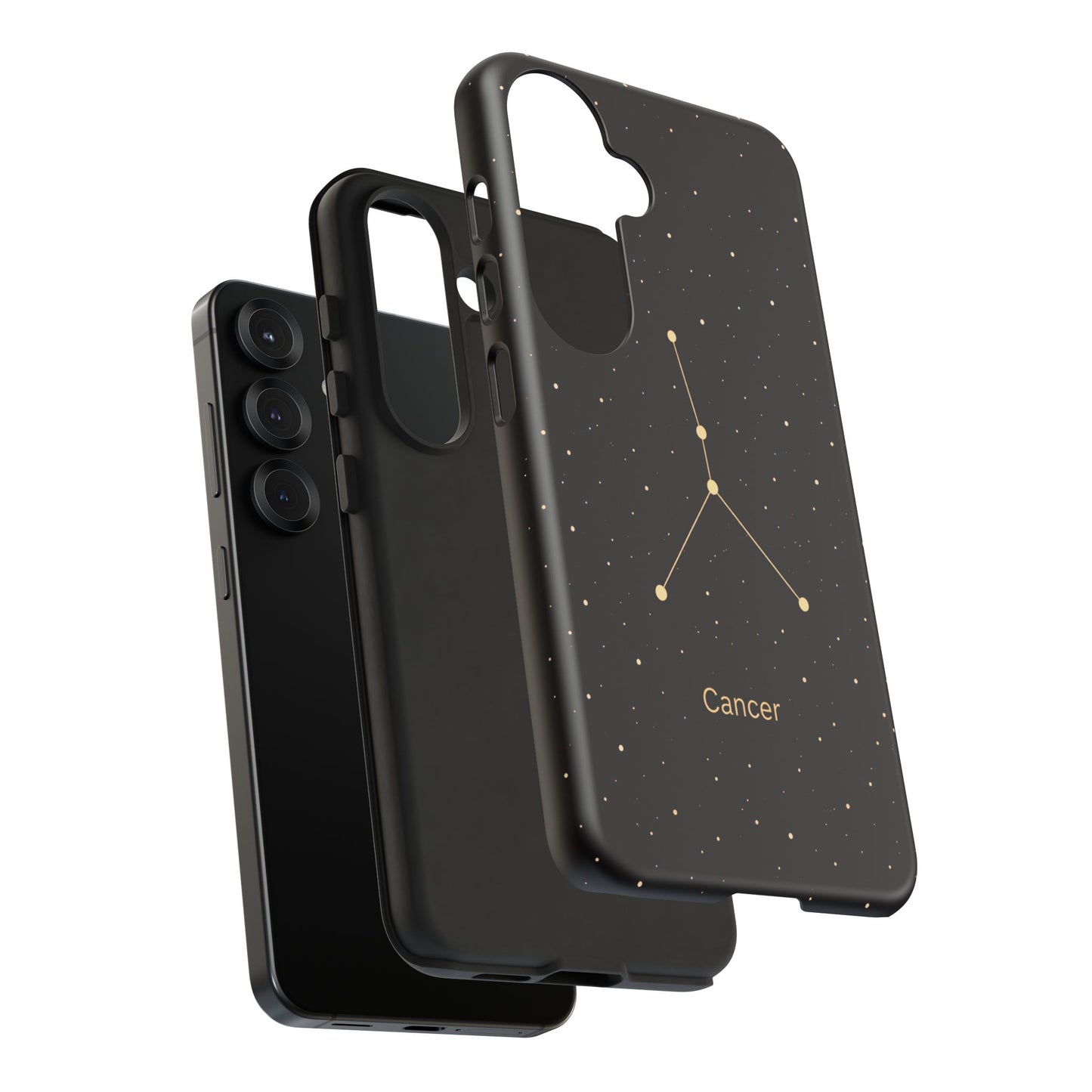 Cancer Zodiac Constellation Phone Case – Luxe Gold Celestial Cover
