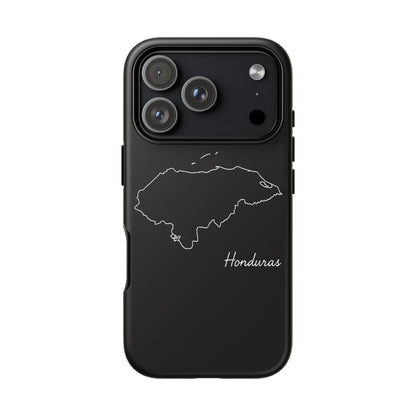 Honduras Outline Phone Case – Minimal Country Map Tough Case (iPhone, Samsung, Pixel)