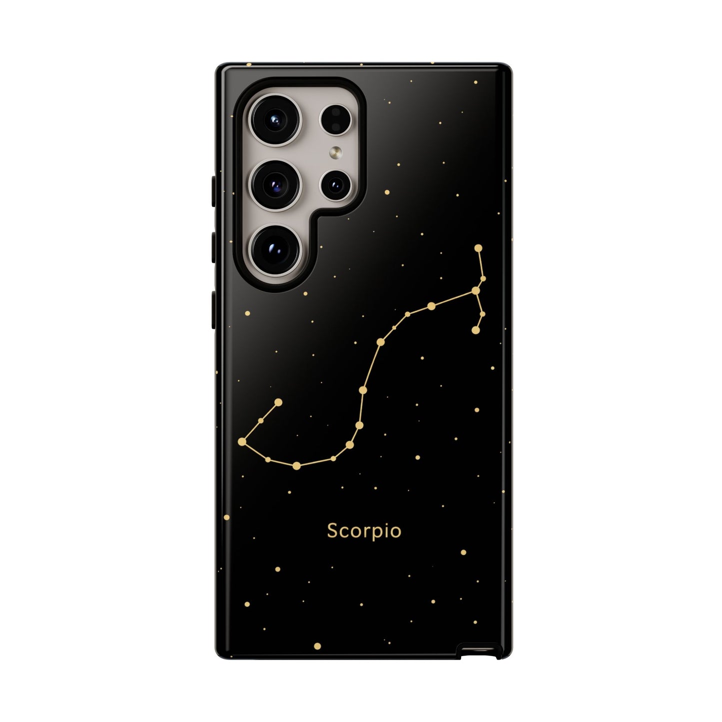 Scorpio Zodiac Constellation Phone Case – Luxe Gold Celestial Cover