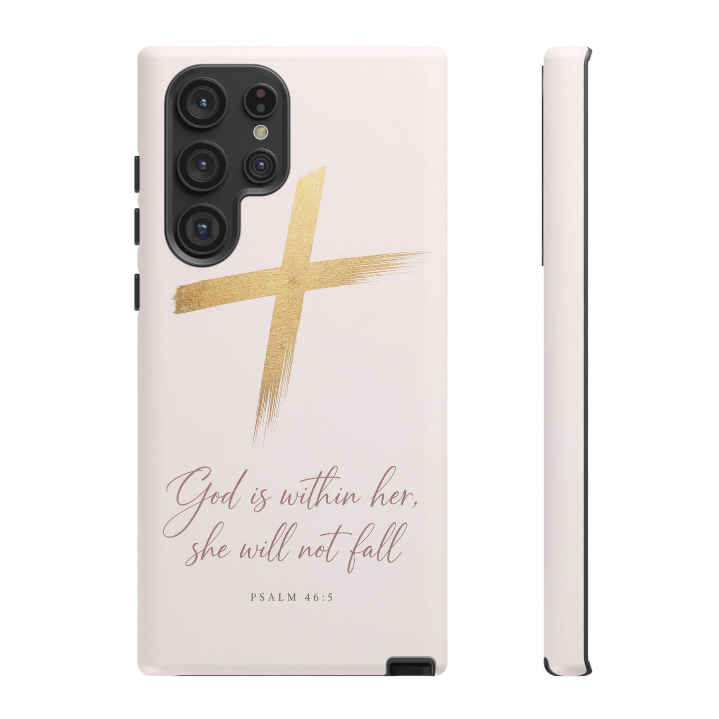 Psalm 46:5 God Is Within Her Christian Cross Phone Case Faith Gift
