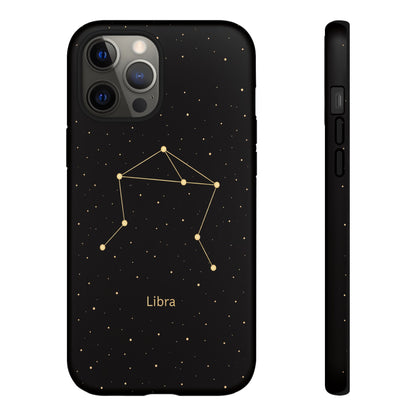 Libra Zodiac Constellation Phone Case – Luxe Gold Celestial Cover
