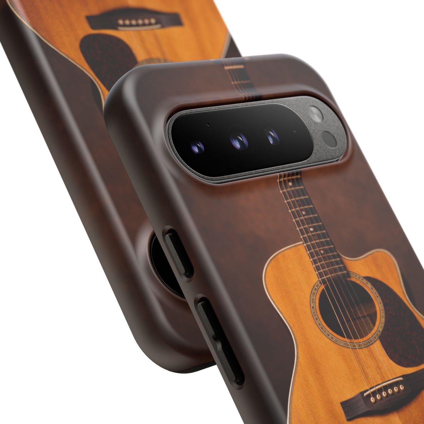 Acoustic Guitar Daisy Phone Case | Rustic Music Lover Tough Cover