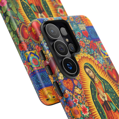 Virgin Mary Guadalupe Phone Case Mexican Folk Art Tough Cover iPhone Samsung