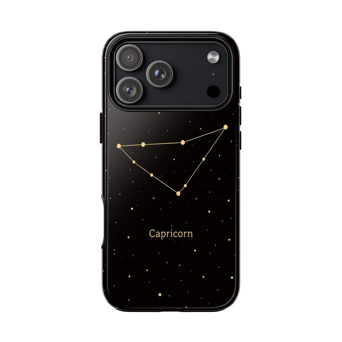 Capricorn Zodiac Constellation Phone Case – Luxe Gold Celestial Cover